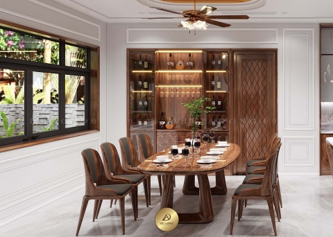 Tủ rượu gỗ óc chó TR - 16